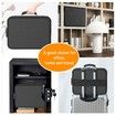 Document Organizer with Lock,Upgraded Heat Insulated Fireproof Waterproof Box 8 Layers File Organizer,Portable Home Travel Safe Storage
