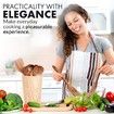 8 Piece Wooden Spoons for Cooking, Smooth Wooden Utensils for Cooking, Non-Stick Wooden Cooking Utensils