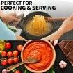 6 Piece Wooden Spoons for Cooking, Smooth Finish Teak Wooden Utensils for Cooking, Non-Stick Wooden Cooking Utensils, Wooden Spoon Sets