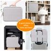 Document Organizer with Lock,Upgraded Heat Insulated Fireproof Waterproof Box 8 Layers File Organizer,Portable Home Travel Safe Storage (Silver)