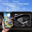 Wireless Carplay Adapter, Wired to Wireless carplay Adapter for iPhone, Plug & Play Carplay for Cars from 2017 & for Apple iPhone iOS 10+