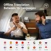 Offline Language Voice Translator Device for 144 Languages and Accents Photo Translation No WiFi Internet Needed for Travel Business W09 Grey
