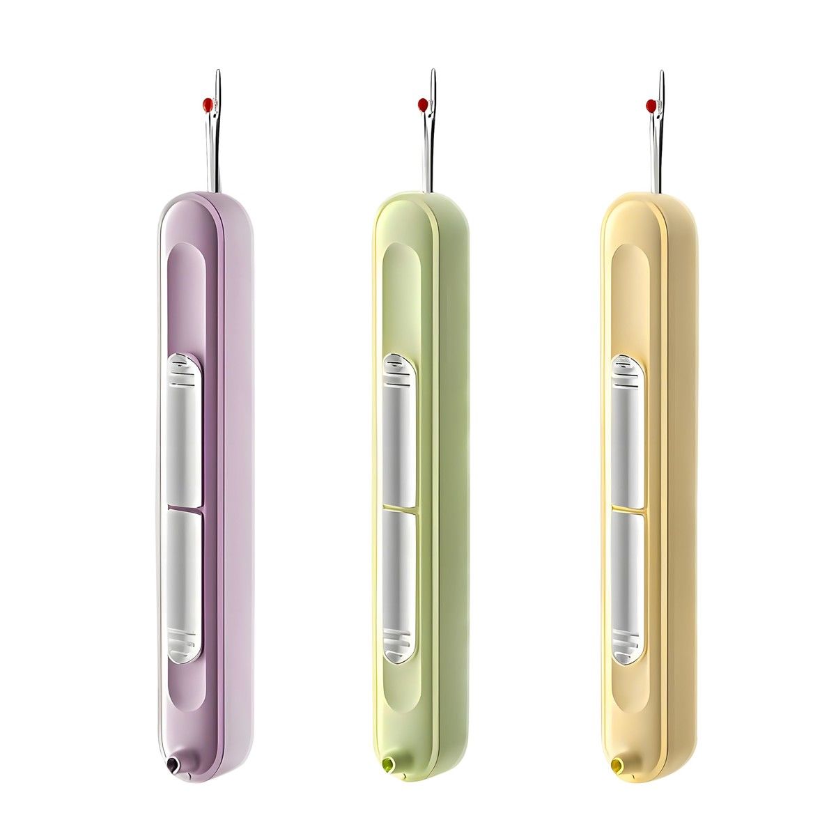 2 in 1 Automatic Needle Threaders Seam Ripper,Quilting Supplies Sewing Kit,Quick Sewing Machine Loop Needle Threaders,3 Pack