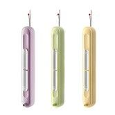 2 in 1 Automatic Needle Threaders Seam Ripper,Quilting Supplies Sewing Kit,Quick Sewing Machine Loop Needle Threaders,3 Pack
