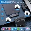 Wireless Lavalier Microphone for iPhone (2 TX+2 RX+Charging Case) USB C Mini Mics for PC,Volume Control Lapel Mic for Video Recording