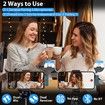 Wireless Lavalier Microphone for iPhone (2 TX+2 RX+Charging Case) USB C Mini Mics for PC,Volume Control Lapel Mic for Video Recording