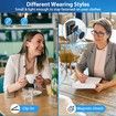 Wireless Lavalier Microphone for iPhone (2 TX+2 RX+Charging Case) USB C Mini Mics for PC,Volume Control Lapel Mic for Video Recording