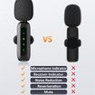 Wireless Lavalier Microphone for Android,iPhone 15/16 with Noise Cancelling,Lapel Podcast Microphone for Tiktok Content Creator Video Recording