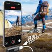 Wireless Lavalier Microphone for Android,iPhone 15/16 with Noise Cancelling,Lapel Podcast Microphone for Tiktok Content Creator Video Recording