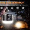 LED Camping Lantern Rechargeable 800LM Camping Tent Light, with Fan 4 Light Modes Misting Feature & Magnetic Base for Outdoor Camping