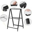 Poster Display Stand Sign Holder Double Sided A-Frame Sandwich Board Sidewalk Business Menu Retail Store Advertising Banner Metal Foldable 60x90cm