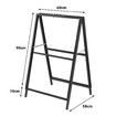 Poster Display Stand Sign Holder Double Sided A-Frame Sandwich Board Sidewalk Business Menu Retail Store Advertising Banner Metal Foldable 60x90cm