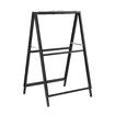 Poster Display Stand Sign Holder Double Sided A-Frame Sandwich Board Sidewalk Business Menu Retail Store Advertising Banner Metal Foldable 60x90cm