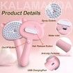 Cat Steam Brush for Shedding, 3 in 1 Steamy Cat Brush with Handle, Rubber Pet Misting Brush with Release Button (Pink)