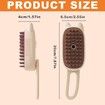 Pet Steam Brush Comb hair, Bath and Massage, Silicone Anti-Static Steamy Dog Brush, Pet Grooming Brush 1 Pack (Beige)