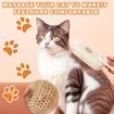 Pet Steam Brush Comb hair, Bath and Massage, Silicone Anti-Static Steamy Dog Brush, Pet Grooming Brush 1 Pack (Beige)