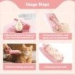 Pet Steam Brush Comb hair, Bath and Massage, Silicone Anti-Static Steamy Dog Brush, Pet Grooming Brush 1 Pack (Pink)