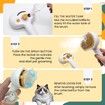 Pet Grooming Brush with Spray for Cats and Dogs, Self Cleaning, Anti Static Shedding Spray Comb, Hair Removal