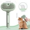 Spray Cat Brush for Shedding, Water Brush for Cats and Dogs, Pet Hair Removal Comb with Water Tank and Release Button (Green)