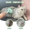 Spray Cat Brush for Shedding, Water Brush for Cats and Dogs, Pet Hair Removal Comb with Water Tank and Release Button (Green)