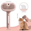 Spray Cat Brush for Shedding, Water Brush for Cats and Dogs, Pet Hair Removal Comb with Water Tank and Release Button (Pink)