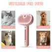 Spray Cat Brush for Shedding, Water Brush for Cats and Dogs, Pet Hair Removal Comb with Water Tank and Release Button (Pink)