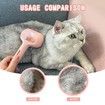 Spray Cat Brush for Shedding, Water Brush for Cats and Dogs, Pet Hair Removal Comb with Water Tank and Release Button (Pink)