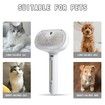 Spray Cat Brush for Shedding, Water Brush for Cats and Dogs, Pet Hair Removal Comb with Water Tank and Release Button (White)