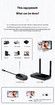 Wireless Transmitter Receiver Kits 4K 30Hz Extender Dongle Adapter Streaming Video Audio Documents Laptop PC Tablet Smartphone Games TV Projector