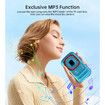Digital Camera 72MP 2.5K Compact Point and Shoot Camera,16X Zoom Auto Focus,Vintage Camera with 32GB Card,Ideal Retro Camera Gift,Blue