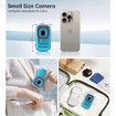 Digital Camera 72MP 2.5K Compact Point and Shoot Camera,16X Zoom Auto Focus,Vintage Camera with 32GB Card,Ideal Retro Camera Gift,Blue