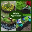 Garden Bed Edging Landscape Edge 20mx15cm Lawn Border Flower Plant Grass Path Fence DIY Flexible Corrugated Carbon Steel UV Resistant Roll Kit