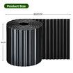 Garden Bed Edging Landscape Edge 20mx15cm Lawn Border Flower Plant Grass Path Fence DIY Flexible Corrugated Carbon Steel UV Resistant Roll Kit