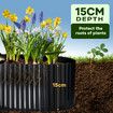 Garden Bed Edging Landscape Edge 20mx15cm Lawn Border Flower Plant Grass Path Fence DIY Flexible Corrugated Carbon Steel UV Resistant Roll Kit