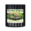 Garden Bed Edging Landscape Edge 20mx15cm Lawn Border Flower Plant Grass Path Fence DIY Flexible Corrugated Carbon Steel UV Resistant Roll Kit
