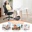Full Body Massage Cushion Chair Shiatsu Back Neck Massaging Pad Seat Heat Vibration Rolling Kneading with Foot Massager Remote Pillow Homasa