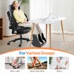 Full Body Massage Cushion Shiatsu Back Neck Massaging Chair Seat Pad Kneading Rolling Vibration Heat with Foot Massager Remote Pillow Homasa