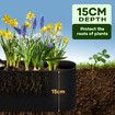 Garden Bed Edging Lawn 20mx15cm Border Landscape Edge Flexible DIY Fence Barrier Path Driveway Plant Grass Flower Support Plastic Roll Kit