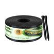 Garden Bed Edging Lawn 20mx15cm Border Landscape Edge Flexible DIY Fence Barrier Path Driveway Plant Grass Flower Support Plastic Roll Kit