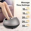 Foot Massager Machine Thai Style Electric 3 Stage Shiatsu Kneading Air Compression Rolling Instep Massage Device Home Portable with Heating