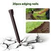 Garden Bed Edging Lawn Border Landscape Edge Flexible 20mx15cm DIY Fence Barrier Path Driveway Plant Grass Flower Support Plastic Roll Kit