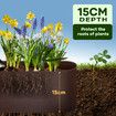 Garden Bed Edging Lawn Border Landscape Edge Flexible 20mx15cm DIY Fence Barrier Path Driveway Plant Grass Flower Support Plastic Roll Kit