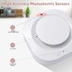 Smoke Detector,Battery Operated Smoke Alarm with Photoelectric Technology,Fire Alarms Smoke Detectors with LED Indicator and Test Button (4 Pack)