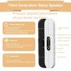 Bluetooth Pillow Speaker,Mini Bone Conduction Pillow Speaker with Stereo Bass Sleep Headphones for Deep Sleeping-Black