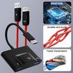 USB C Wireless HDMI Transmitter and Receiver,Casting Device Plug & Play Portable Extender,Streaming Video Audio from Laptop PC Smartphone to TV-Black