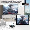 USB C Wireless HDMI Transmitter and Receiver,Casting Device Plug & Play Portable Extender,Streaming Video Audio from Laptop PC Smartphone to TV-Black