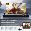 USB C Wireless HDMI Transmitter and Receiver,Casting Device Plug & Play Portable Extender,Streaming Video Audio from Laptop PC Smartphone to TV-Red