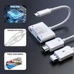 USB C Wireless HDMI Transmitter and Receiver,Casting Device Plug & Play Portable Extender,Streaming Video Audio from Laptop PC Smartphone to TV-White