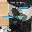 Automatic Cat Feeders for Two Cats,Pet Feeder for Cats and Dogs Timed Feeder Dry Food Dispenser-Black