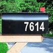 Reflective Mailbox Numbers Sticker Decal Die Cut Classic Style Vinyl Waterproof Number Self Adhesive 5 Sets 2In